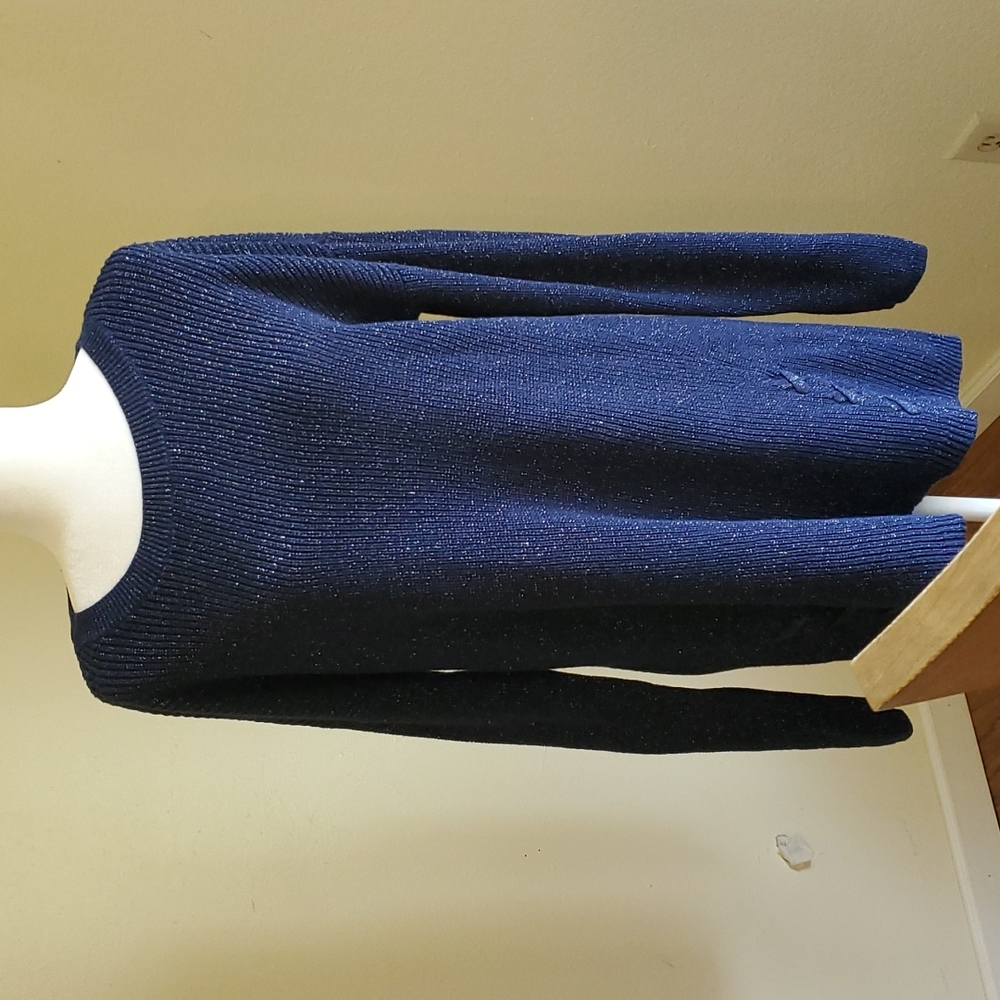 NWOT Dark Navy Blue Long Knit Tunic
